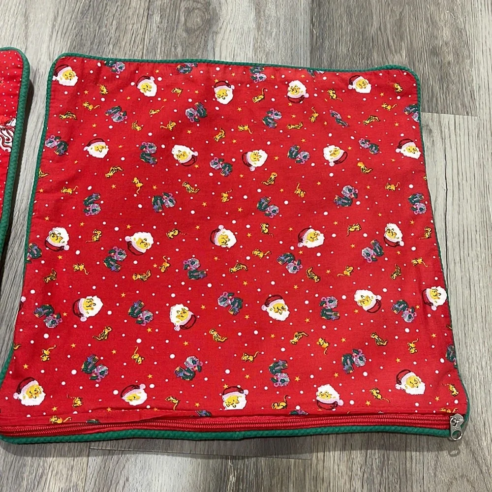 Christmas decorative pillow cases 15x15 country style set of 2